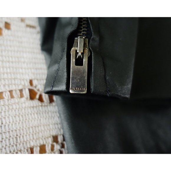 Vtg Jil Sander Washed Black Cotton Zip Jacket 12 - Picture 6 of 6